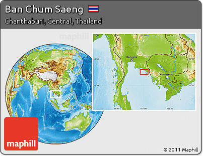 Physical Location Map of Ban Chum Saeng