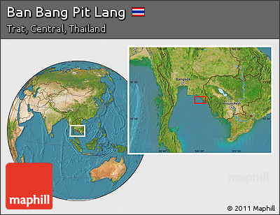 Satellite Location Map of Ban Bang Pit Lang