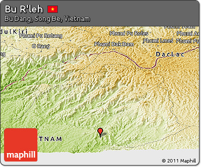 Physical Panoramic Map of Bu R'leh