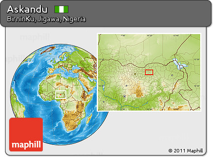 Physical Location Map of Askandu