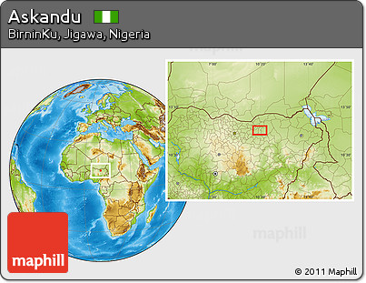 Physical Location Map of Askandu