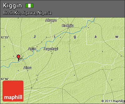 Physical Map of Kiggin