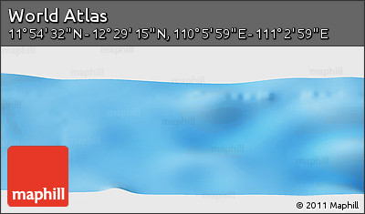 Physical Panoramic Map of the Area around 12° 11' 54" N, 110° 34' 29" E