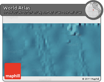 Satellite 3D Map of the Area around 12° 11' 54" N, 117° 13' 29" W