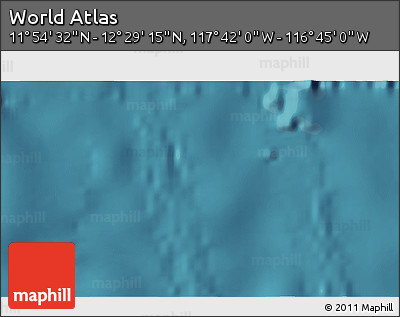 Satellite 3D Map of the Area around 12° 11' 54" N, 117° 13' 29" W