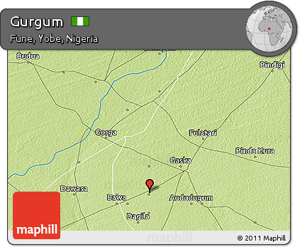 Physical 3D Map of Gurgum