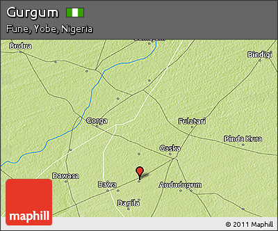 Physical 3D Map of Gurgum