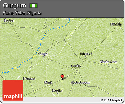 Physical 3D Map of Gurgum