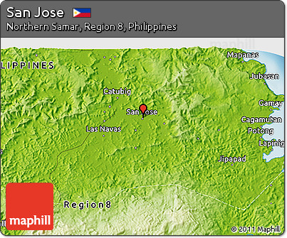 Physical 3D Map of San Jose