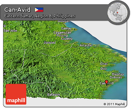 Satellite Panoramic Map of Can-Avid