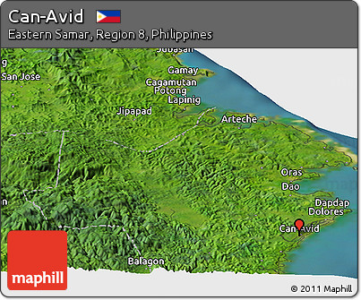 Satellite Panoramic Map of Can-Avid