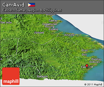 Satellite Panoramic Map of Can-Avid