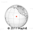 Outline Map of the Area around 12° 11' 54" N, 135° 4' 29" W, rectangular outline