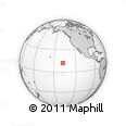 Outline Map of the Area around 12° 11' 54" N, 137° 37' 30" W, rectangular outline