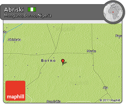 Physical 3D Map of Abriski