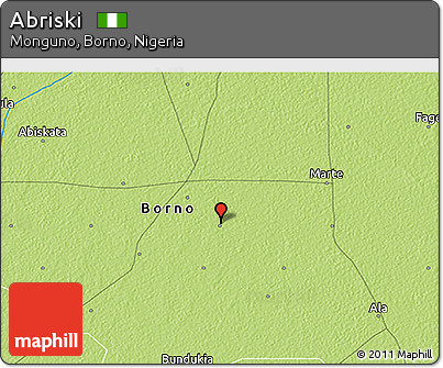 Physical 3D Map of Abriski