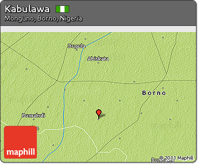 Physical 3D Map of Kabulawa