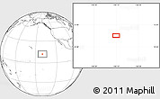 Blank Location Map of the area around 12° 11' 54" N, 140° 10' 30" W