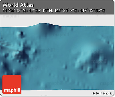 Satellite 3D Map of the Area around 12° 11' 54" N, 147° 7' 30" E