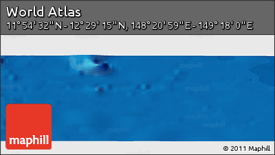 Political Panoramic Map of the Area around 12° 11' 54" N, 148° 49' 29" E