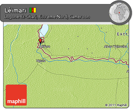 Physical 3D Map of Léimari