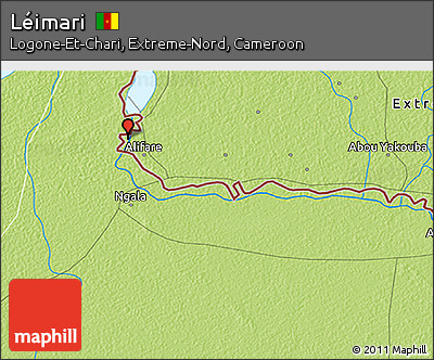 Physical 3D Map of Léimari