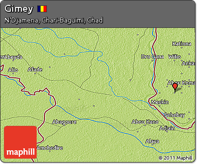 Physical 3D Map of Gimey