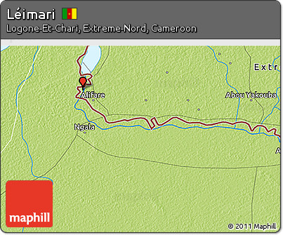 Physical 3D Map of Léimari