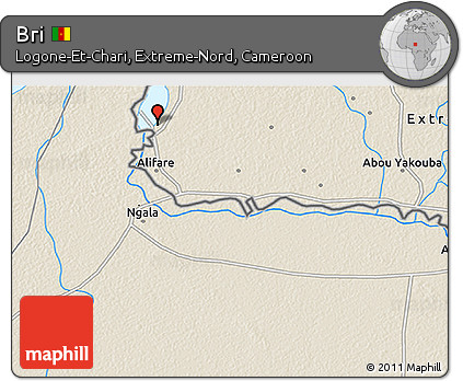 Shaded Relief 3D Map of Bri