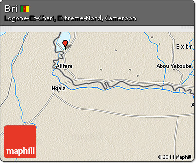 Shaded Relief 3D Map of Bri