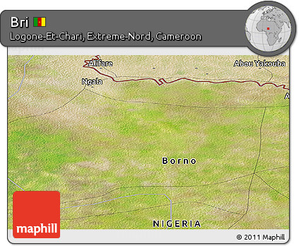 Satellite Panoramic Map of Bri