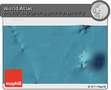Satellite 3D Map of the Area around 12° 11' 54" N, 150° 31' 30" E