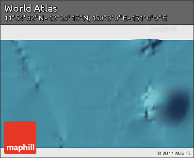 Satellite 3D Map of the Area around 12° 11' 54" N, 150° 31' 30" E