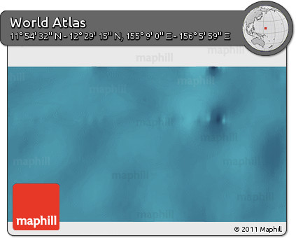 Satellite 3D Map of the Area around 12° 11' 54" N, 155° 37' 30" E