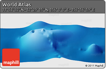 Physical Panoramic Map of the Area around 12° 11' 54" N, 156° 28' 29" E