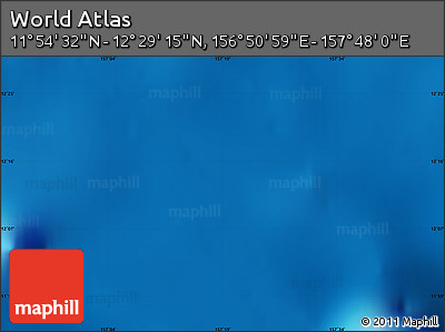 Physical Map of the Area around 12° 11' 54" N, 157° 19' 29" E