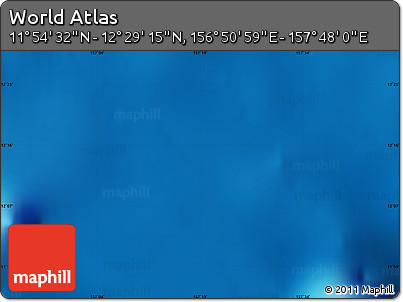 Physical Map of the Area around 12° 11' 54" N, 157° 19' 29" E
