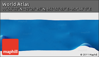 Physical Panoramic Map of the Area around 12° 11' 54" N, 157° 19' 29" E