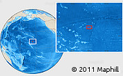 Shaded Relief Location Map of the area around 12° 11' 54" N, 157° 10' 30" W