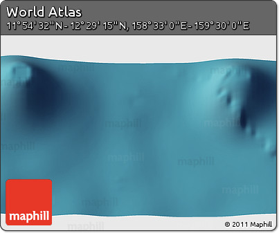 Satellite 3D Map of the Area around 12° 11' 54" N, 159° 1' 30" E