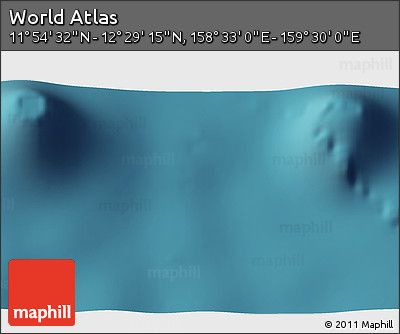 Satellite 3D Map of the Area around 12° 11' 54" N, 159° 1' 30" E