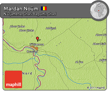 Physical 3D Map of Mardan Noûm