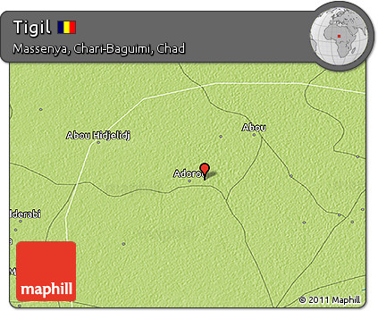 Physical 3D Map of Tigil