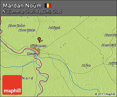 Physical 3D Map of Mardan Noûm