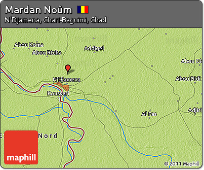 Physical 3D Map of Mardan Noûm