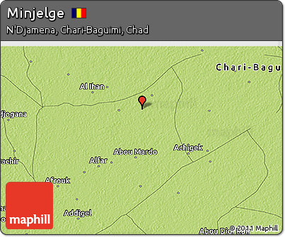 Physical 3D Map of Minjelge