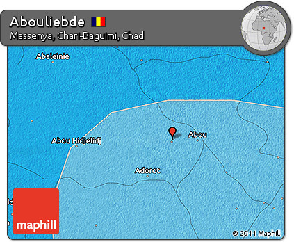 Political 3D Map of Abouliebde