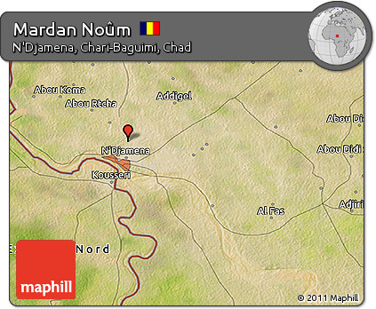Satellite 3D Map of Mardan Noûm