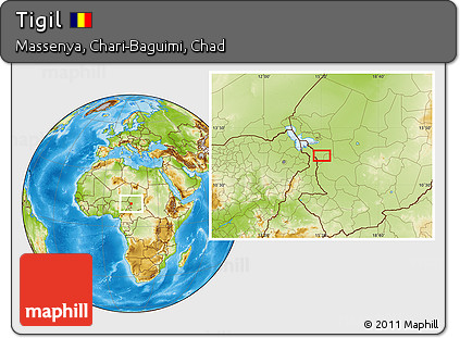 Physical Location Map of Tigil