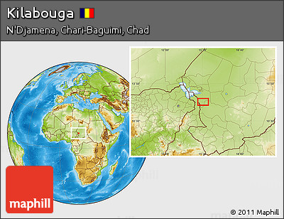 Physical Location Map of Kilabouga